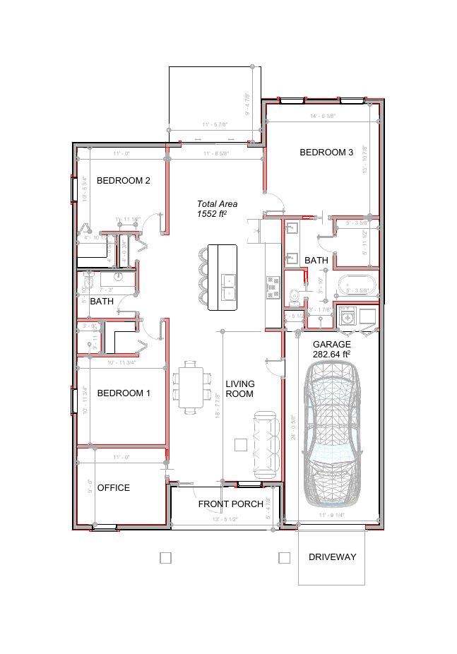 Addition and remodel - floor plan