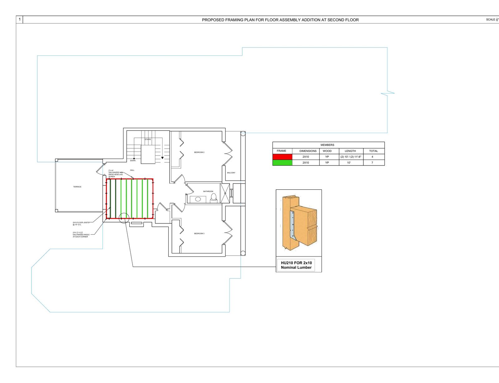 Interior remodel - framing plan