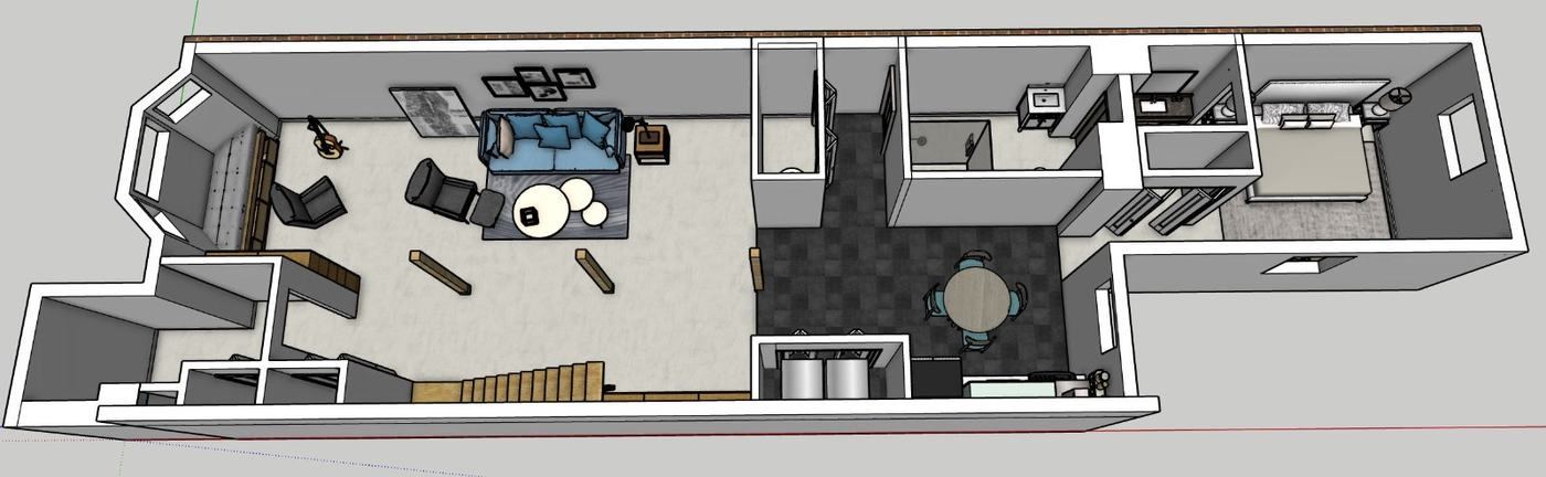 As-built 3D model - plan view