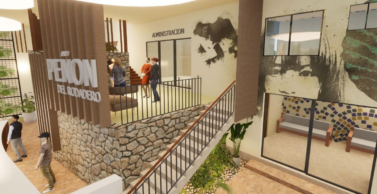 Residential lobby - stone and stair