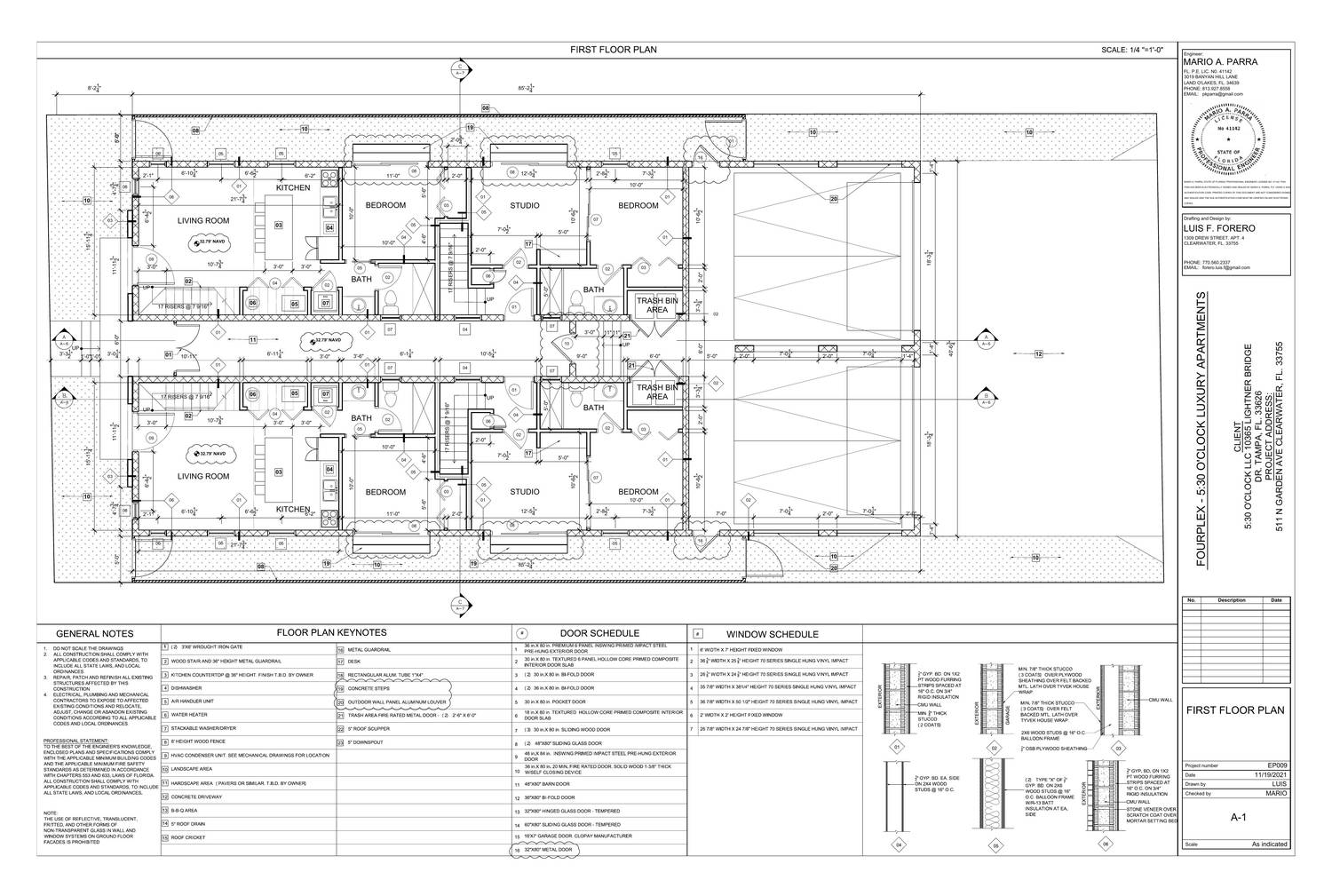 A-1 · First floor plan